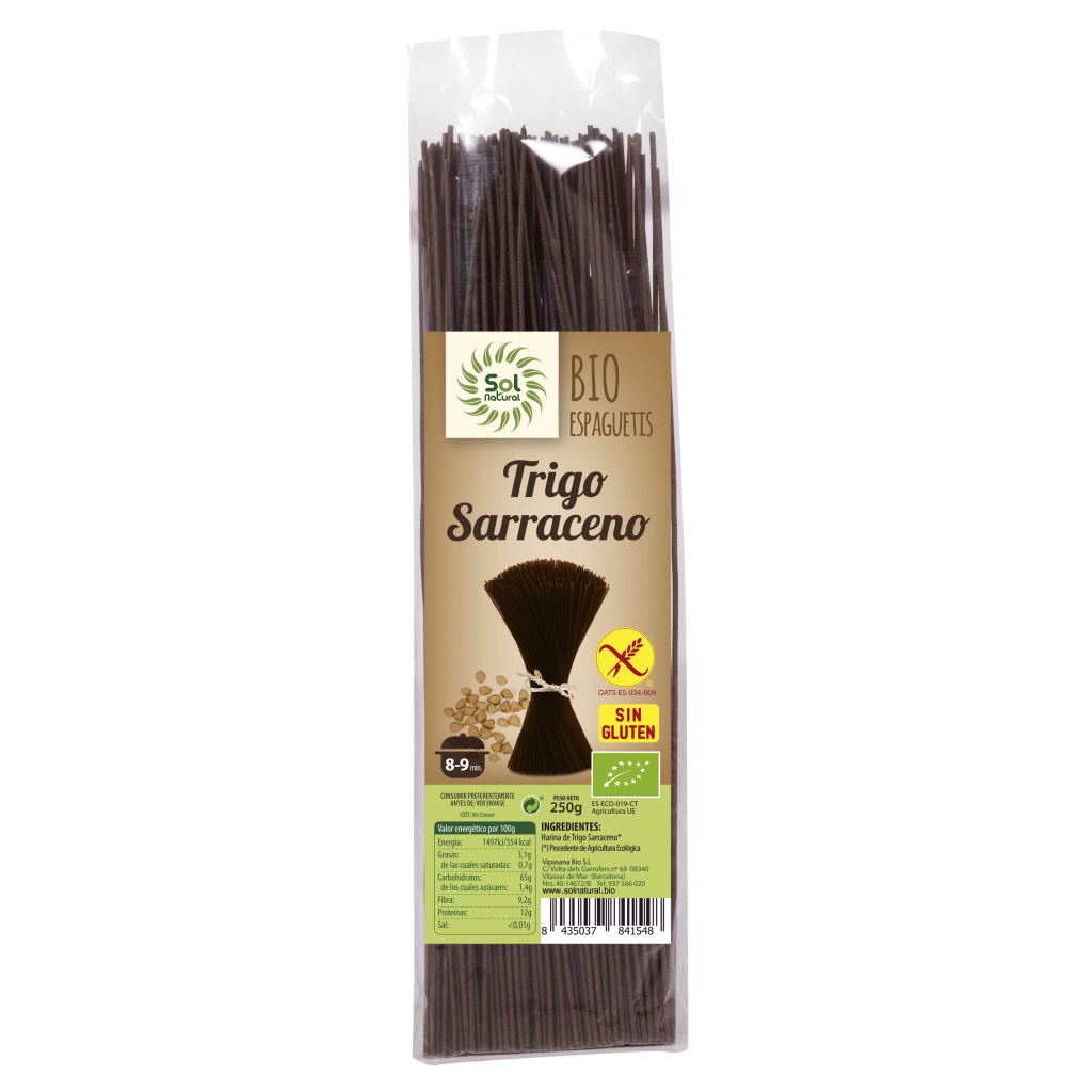espaguetis trigo sarraceno sin gluten bio sol natural espaguetis trigo sarraceno sin gluten bio sol natural