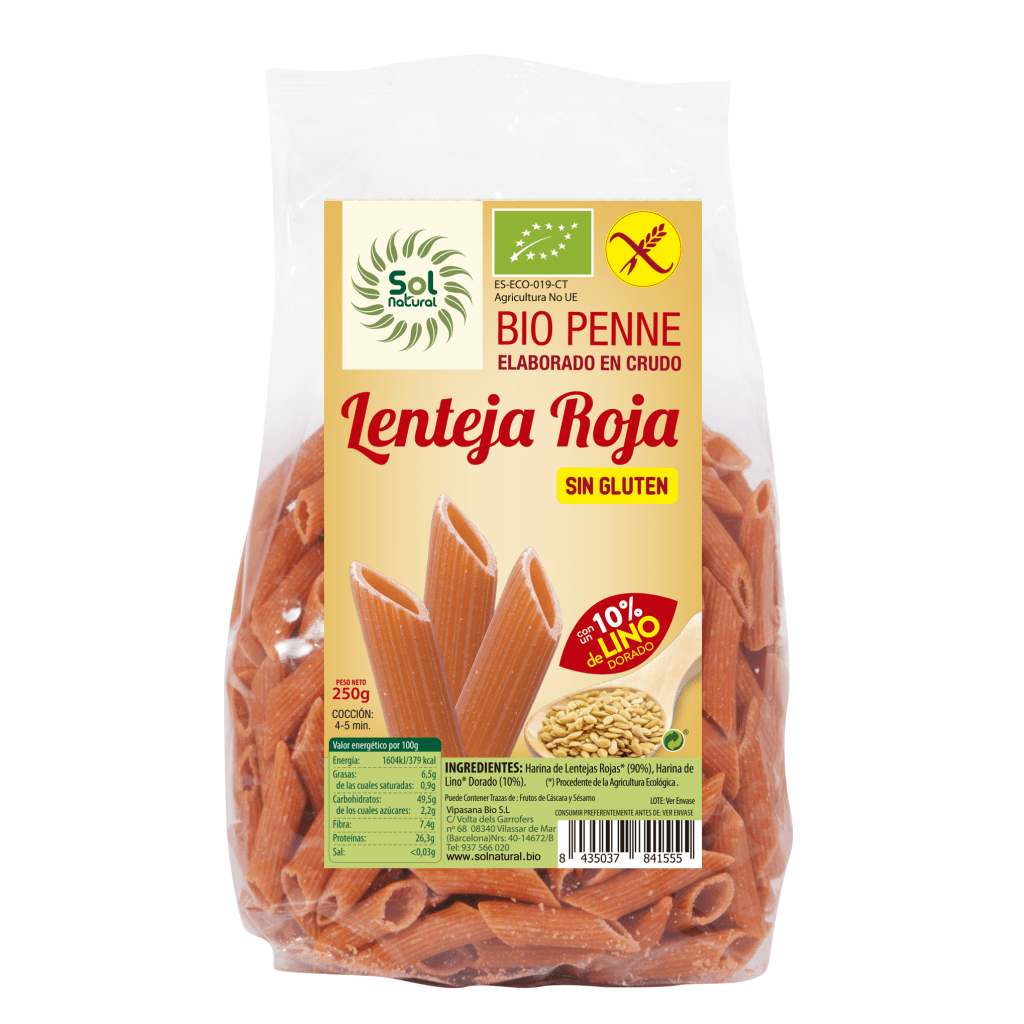 macarron lenteja roja bio sin gluten sol natural macarron lenteja roja bio sin gluten sol natural