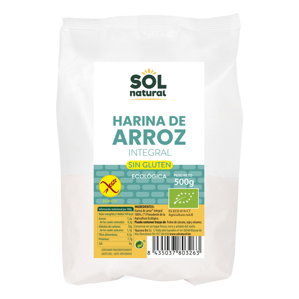 harina arroz bio sin gluten sol natural harina arroz bio sin gluten sol natural